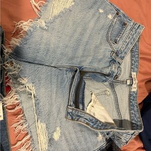 Abercrombie & Fitch Light Blue Jean Shorts